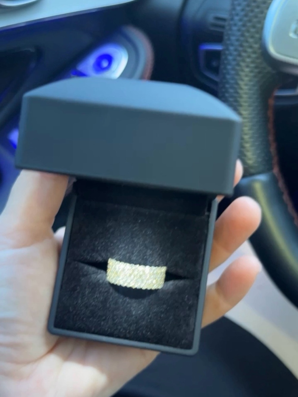 Mens 14k gold diamond ring
